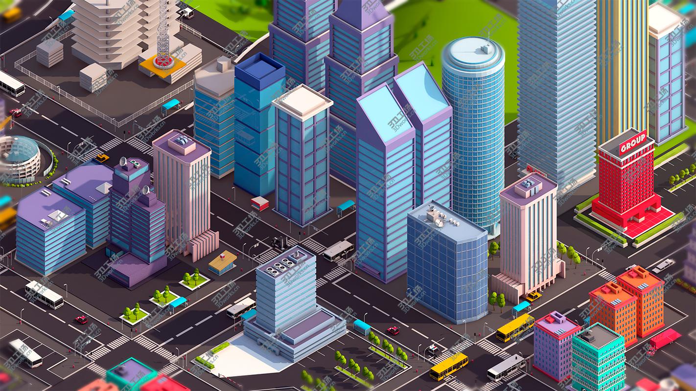 images/goods_img/20210113/Low Poly Megapolis City Premium Pack (Landscape, Buildings, Airport) model/5.jpg